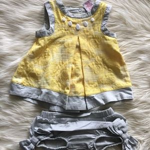 Camilla Yellow Two Piece Dress Set